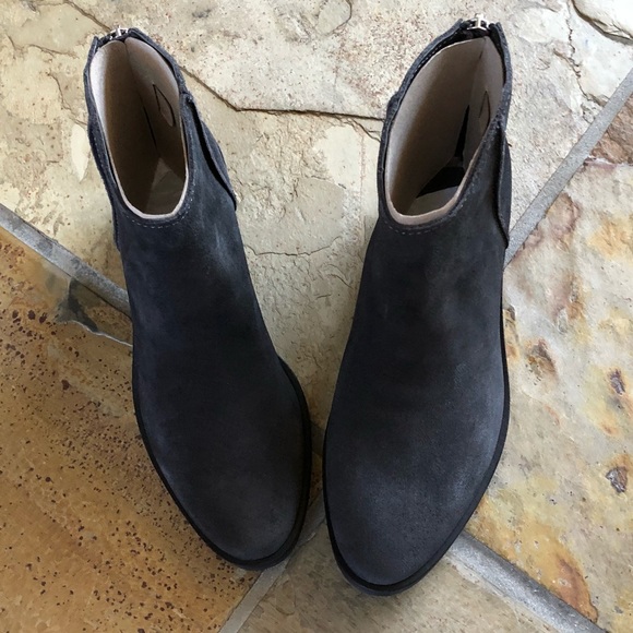 🍃💕NIB Dolce Vita Anthracite Suede Zip Bootie - Picture 5 of 15